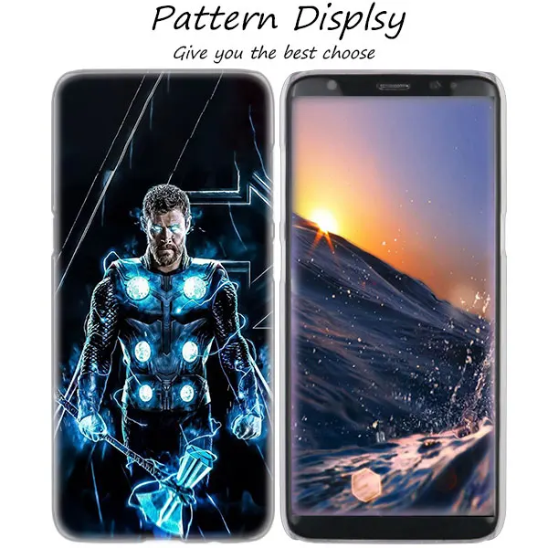 02 MLLSE Марвел герой Тор Горячий прозрачный жесткий чехол для samsung Galaxy S10 Lite S9 S8 Plus S7 S6 Edge S5 S4 Mini чехол - Цвет: 02