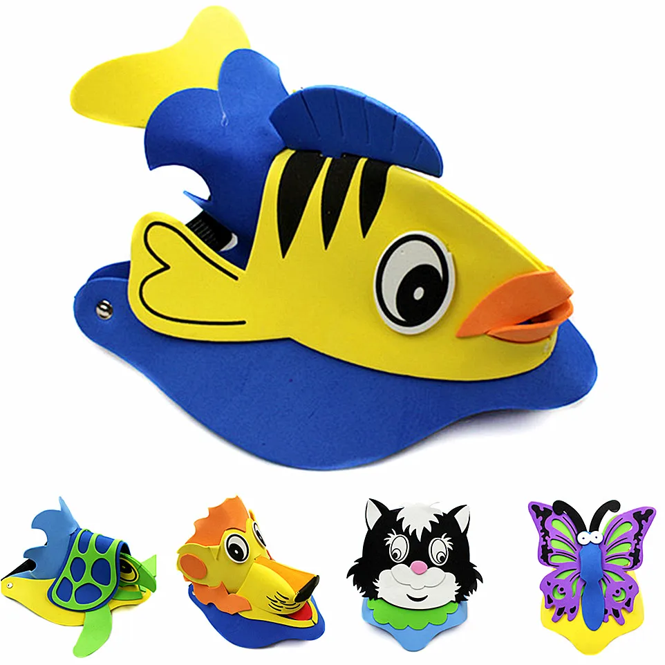 Шляпа eva с рисунком из мультфильма шляпа для родителей реквизит головной убор