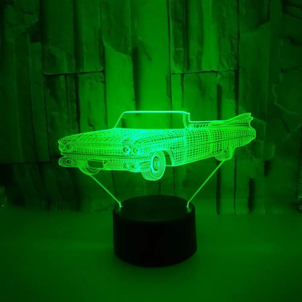 Подарок 3d автомобильный ночник спортивный автомобиль Usb Визуальный маленький