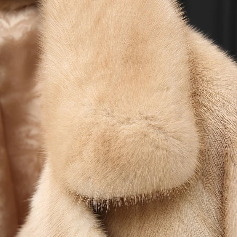 Genuine mink fur coat women winter real coats high end luxury marten jacket good quality short design NPI 71221B | Женская одежда