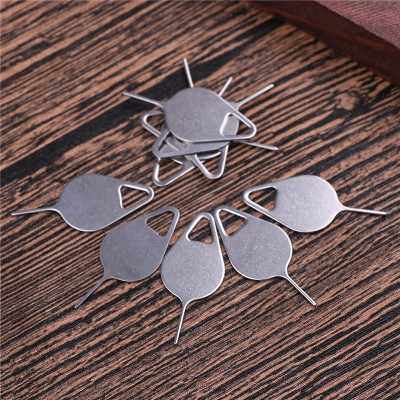 10pcs/set for Sim Card Tray Removal Eject Pin Key Tool Stainless Steel Needle Mobile Phone Samsung Huawei xiaomi |
