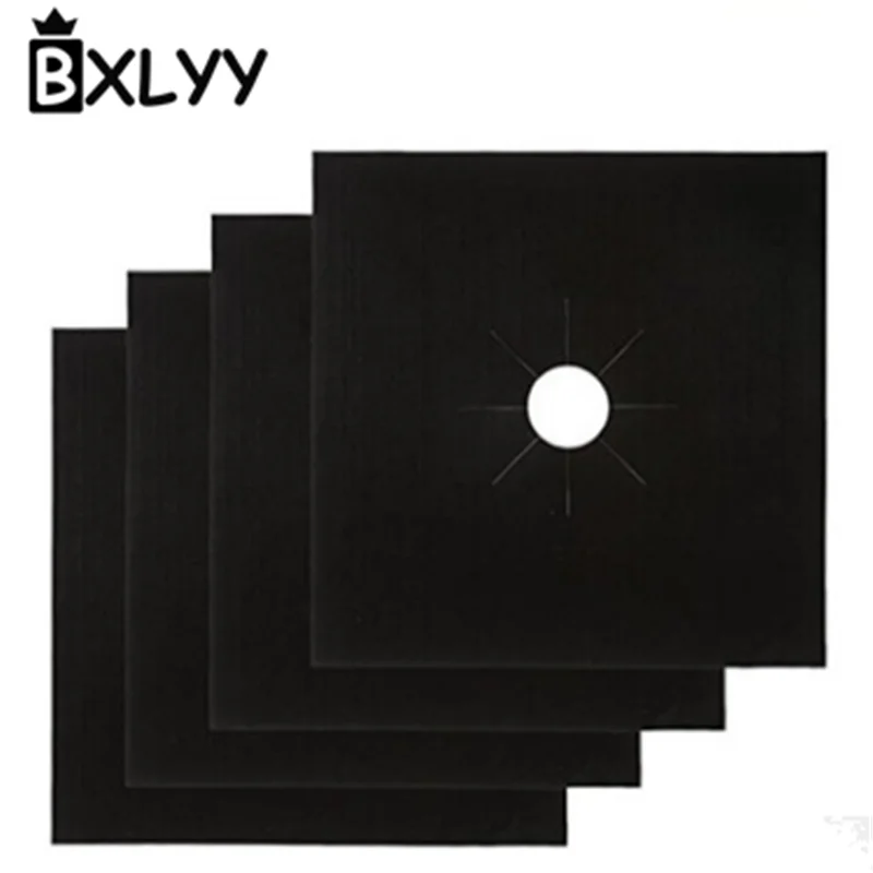 BXLYY кухонная посуда 4 шт Защитная крышка газовая плита самое продаваемое защитное покрытие для газовой плиты Чистящая накладка кухонный инструмент многоразовый. 8z
