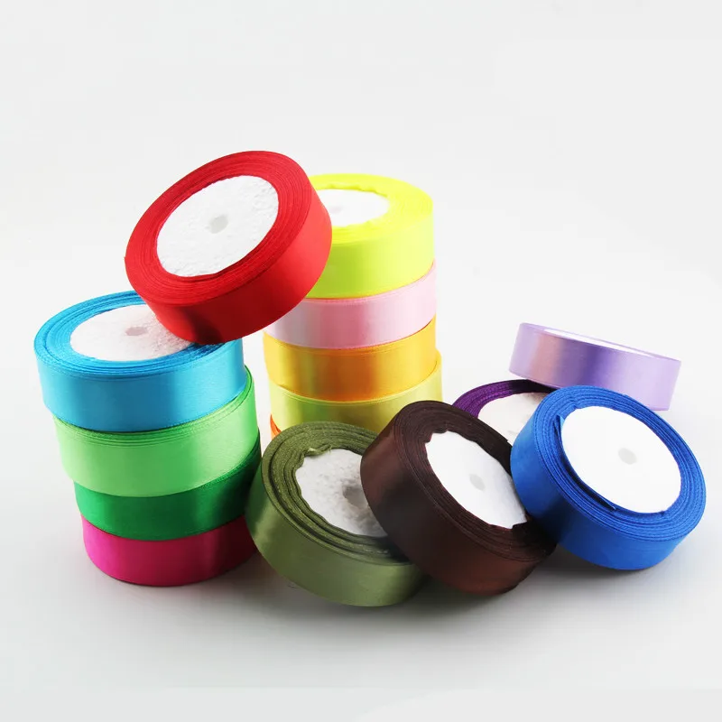 Новая шелковая лента (0 6-5 см) 22 метра вечерние свадебные украшения для