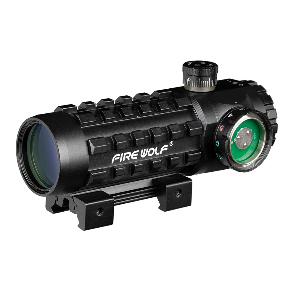 3X28 зеленый Red Dot Крест прицел тактический оптика подходят 11/20 мм рельс прицелы для охоты