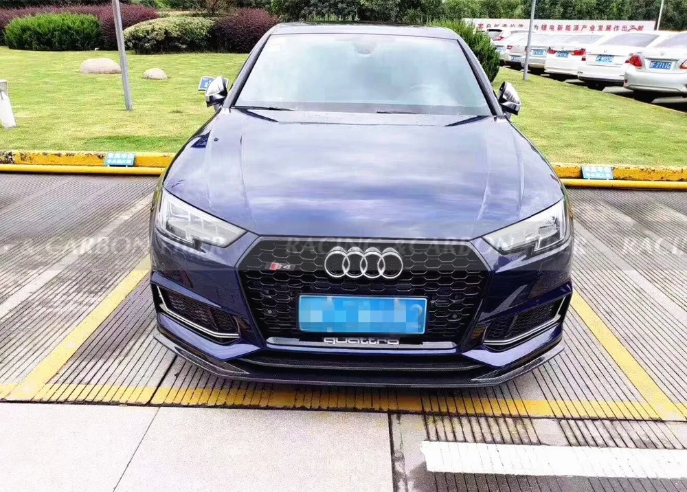 A4 Sline S4 ECS стильный передний спойлер из углеродного волокна для Audi A4 SLINE S4 B9
