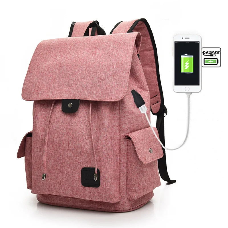 

Fashion USB Charging Laptop Backpack For Women Men School Bags Female Mochila School Backpacks For Teenage Girls Travel bag sac