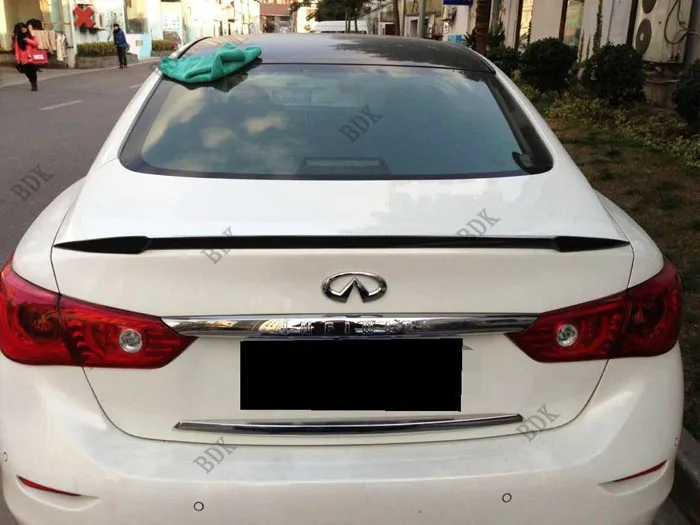 Подходит для infiniti Q50 ORZ задний спойлер из углеродного волокна заднего крыла |