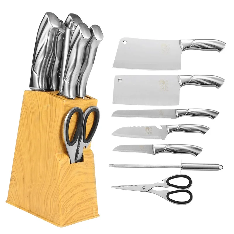 8 шт./компл. кухонный домашний нож для нарезки комбинированный полный набор