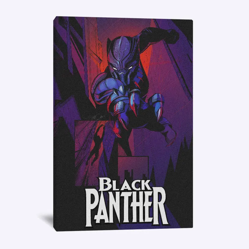 ICV 73 Черная пантера marvel плакат настенный художественный холст для подростков гостиной дома спальни Кабинета комнаты общежития квартиры художественные украшения принты - Цвет: ICV 73