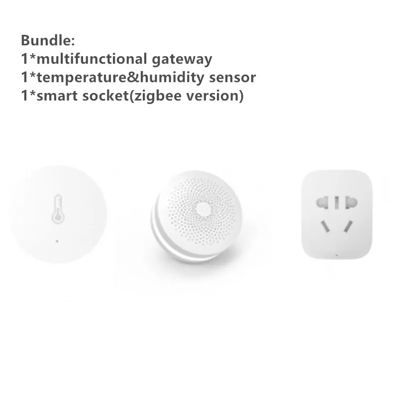 bundle 3in1 Xiao mi jia комплекты умного дома шлюз двери окна датчик человеческого тела датчик беспроводной переключатель Hu mi dity Zigbee розетка mi новая версия - Цвет: bundle 3in1