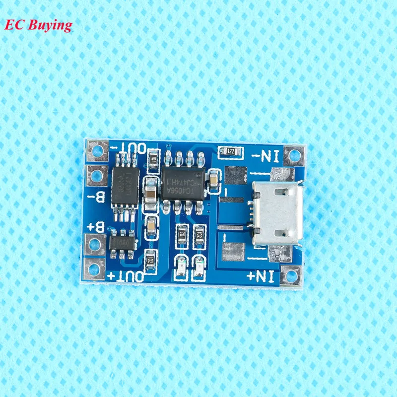 Зарядная плата TP4056 5 шт. Micro USB В 1 А 18650 модуль зарядного устройства для литиевой