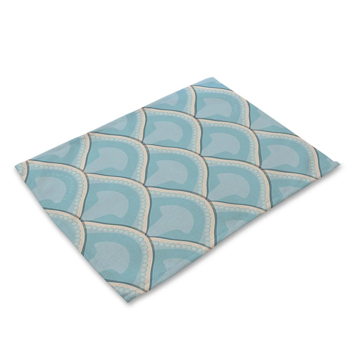 5 Fish-scale pattern Животный принт, стильные подставки для напитков, настольные Коврики для обеденного стола, столовые приборы, павлин, перо, леопард, змеиная кожа, Зебра, тигр, узор - Цвет: 5 Fish-scale pattern