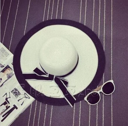 Мода узел солнца для женщин новый бренд летом широкими полями крышка вводная