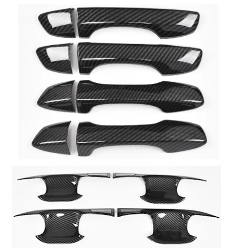 8PCS Авто ABS Хромированная ручка Защитная крышка дверная ручка наружные чаши отделка для Volkswagen VW Jetta MK7 автомобильные наклейки - Цвет: 8PCS