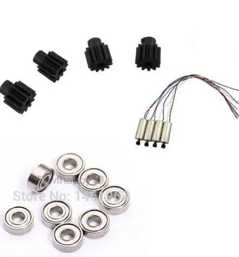 

4pcs engine gear and 4pcs engines motors 4PCS upgrade bearing for VISUO XS809 XS809HW XS809W RC Quadcopter Drone Spare Parts