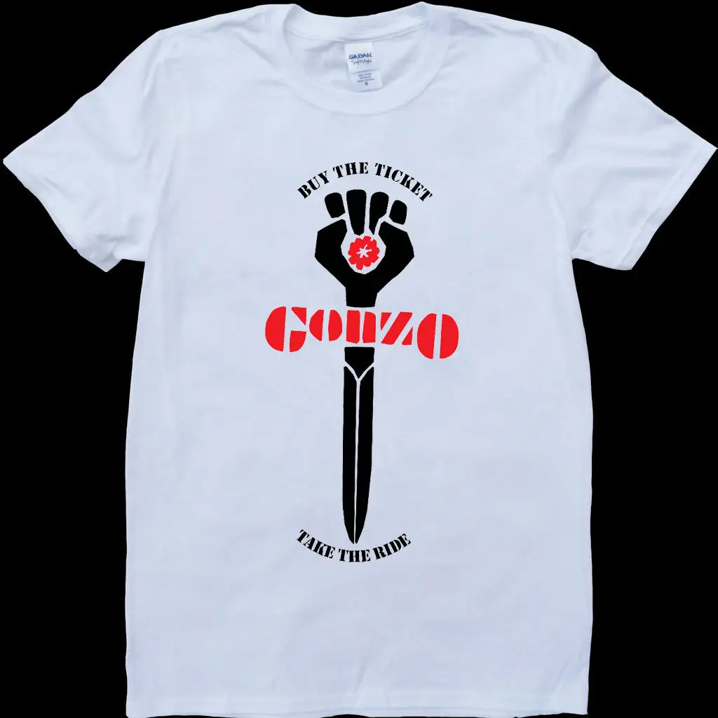 Gonzo Hunter S. Thompson белая футболка на заказ Летняя мужская модная удобная Повседневная