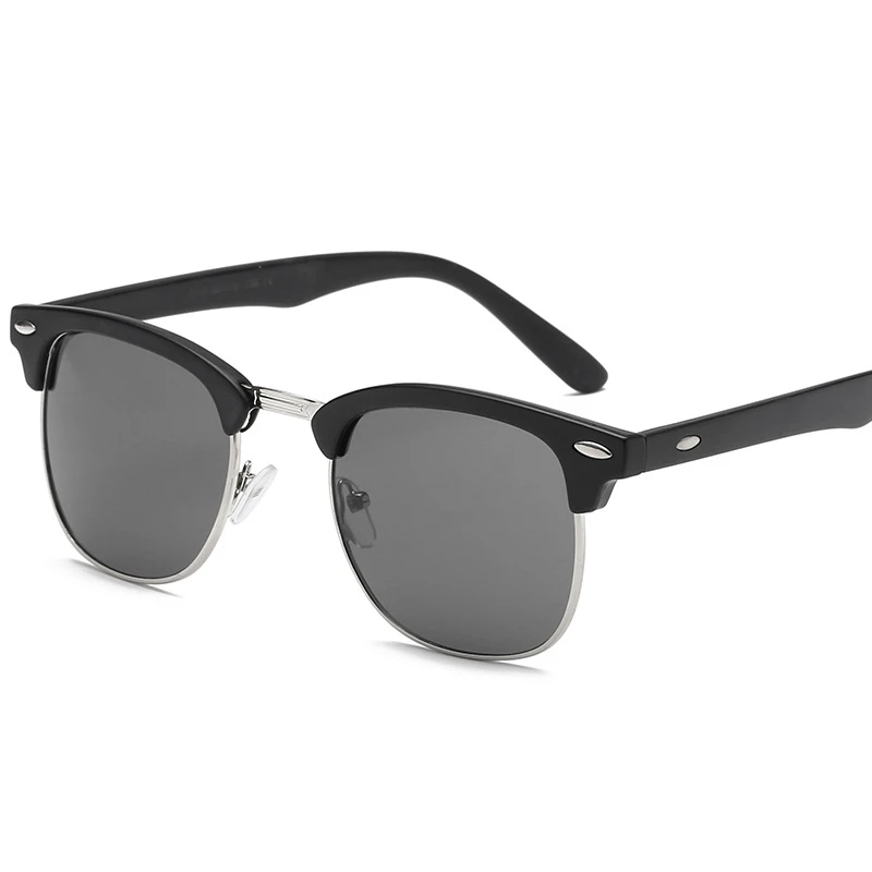 Классические брендовые солнечные очки для мужчин и женщин полуметаллический