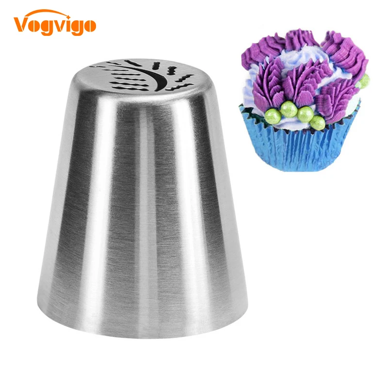VOGVIGO DIY насадка для пирожных, инструмент для украшения печенья, для резки печенья, Россия, шаровая насадка, цветочный наконечник, обледенение, трубопровод из нержавеющей стали, насадка для крема