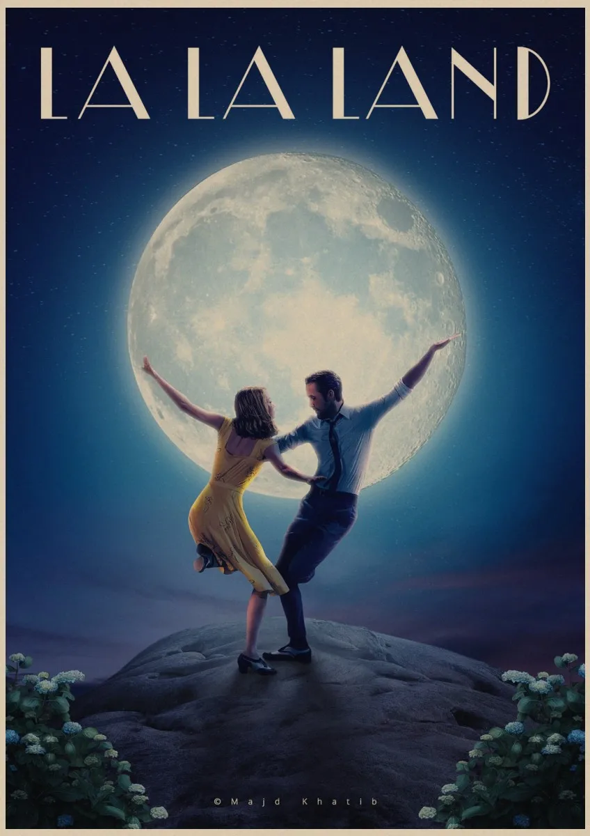 Ретро-плакат LA LAND, кинопостеры, крафт-бумага, принты, наклейки на стену, для бара, кафе, домашнего декора, для домашнего творчества, бренд A2 - Цвет: 20