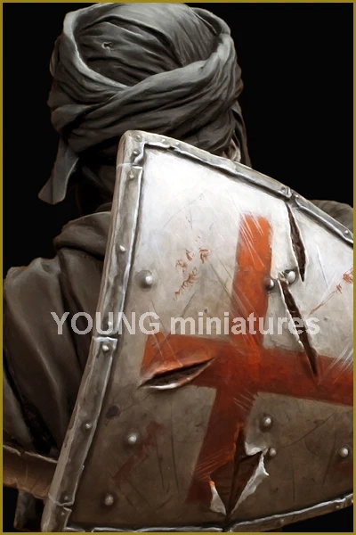 Коллекция 1/10 года фигура из смолы TEMPLAR KNIGHT IN jerusima грудь GK темы исторических