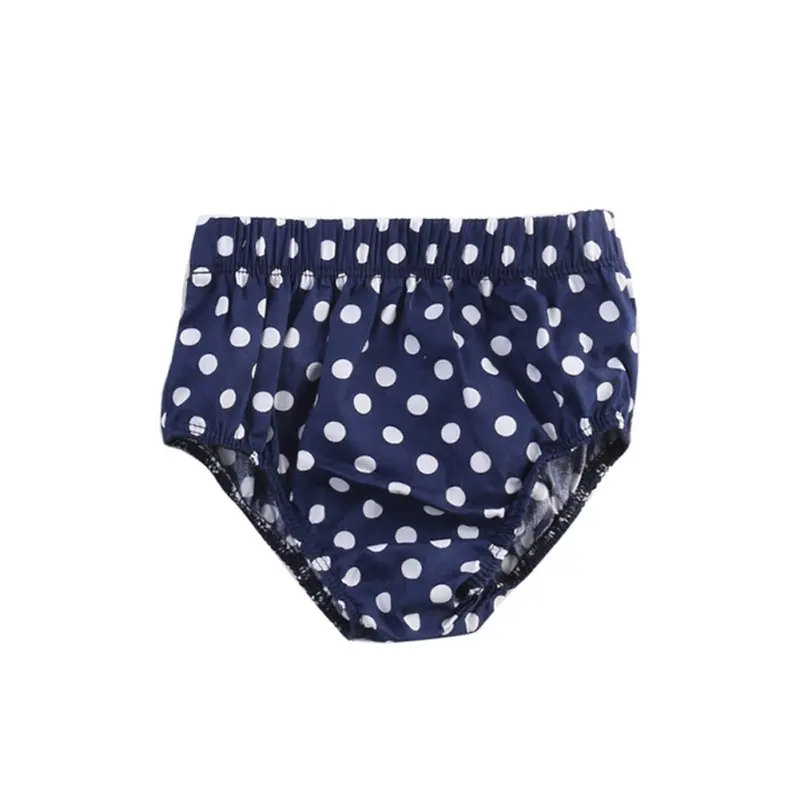3 pcs/set Baby Girls Printing Patterns Clothing Set Ankle Tops + Polka Dots Underwear Summer Sunsuit Suit 0-24M | Мать и ребенок