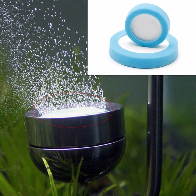 Aquarium CO2 Diffuser Atomizer Reactor Refinement Nano Ceramic Fish Tank Water Plant Carbon Dioxide Replacement Disc Slice Kit | Дом и сад