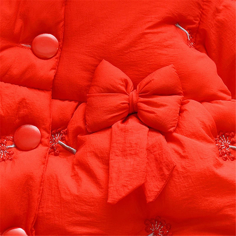 Новое милое зимнее Детское пальто хлопковая куртка пуховик для девочек Детская