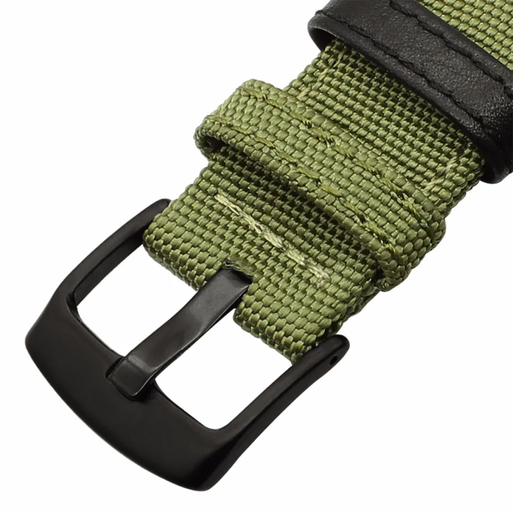 Холст нейлон и кожаный ремешок для наручных часов iWatch версия Apple Watch SE 38 мм 42 40 44