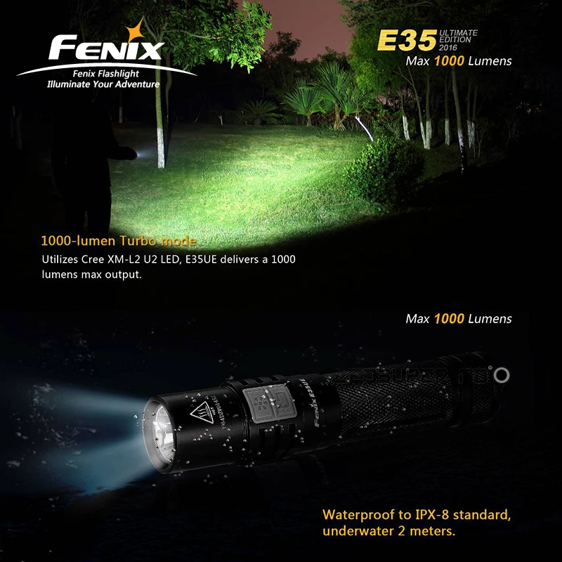 Fenix E35 UE Ultimate Edition CREE XM-L2 U2 светодиодный фонарик 1000 люмен