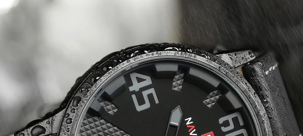 Naviforce Для мужчин спортивные Наручные часы Элитный бренд Модные Повседневные часы Для мужчин кожаный ремешок Военная Униформа часы мужской Relogio Masculino