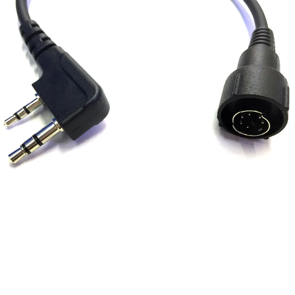 Мини разъем DIN 6pin Соединительный микрофон для горловой вибрации KENWOODE HYT PUXING WOUXUN