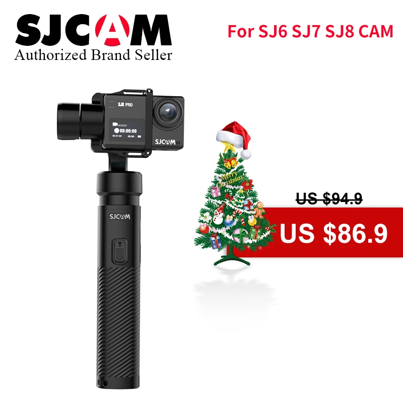 SJCAM 3-осевой ручной шарнирный стабилизатор для камеры GoPro SJ-Gimbal 2 Bluetooth Управление для SJ6 SJ7 SJ8 Pro/Plus/Air pro yi 4k экшн Камера