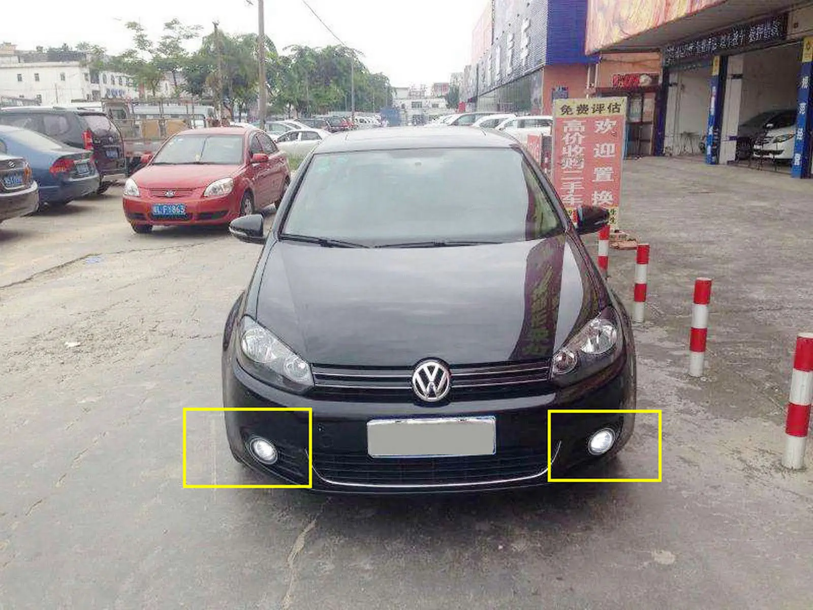 ANGRONG 1 пара 30 Вт светодиодный передние противотуманные фары светильник огни для VW