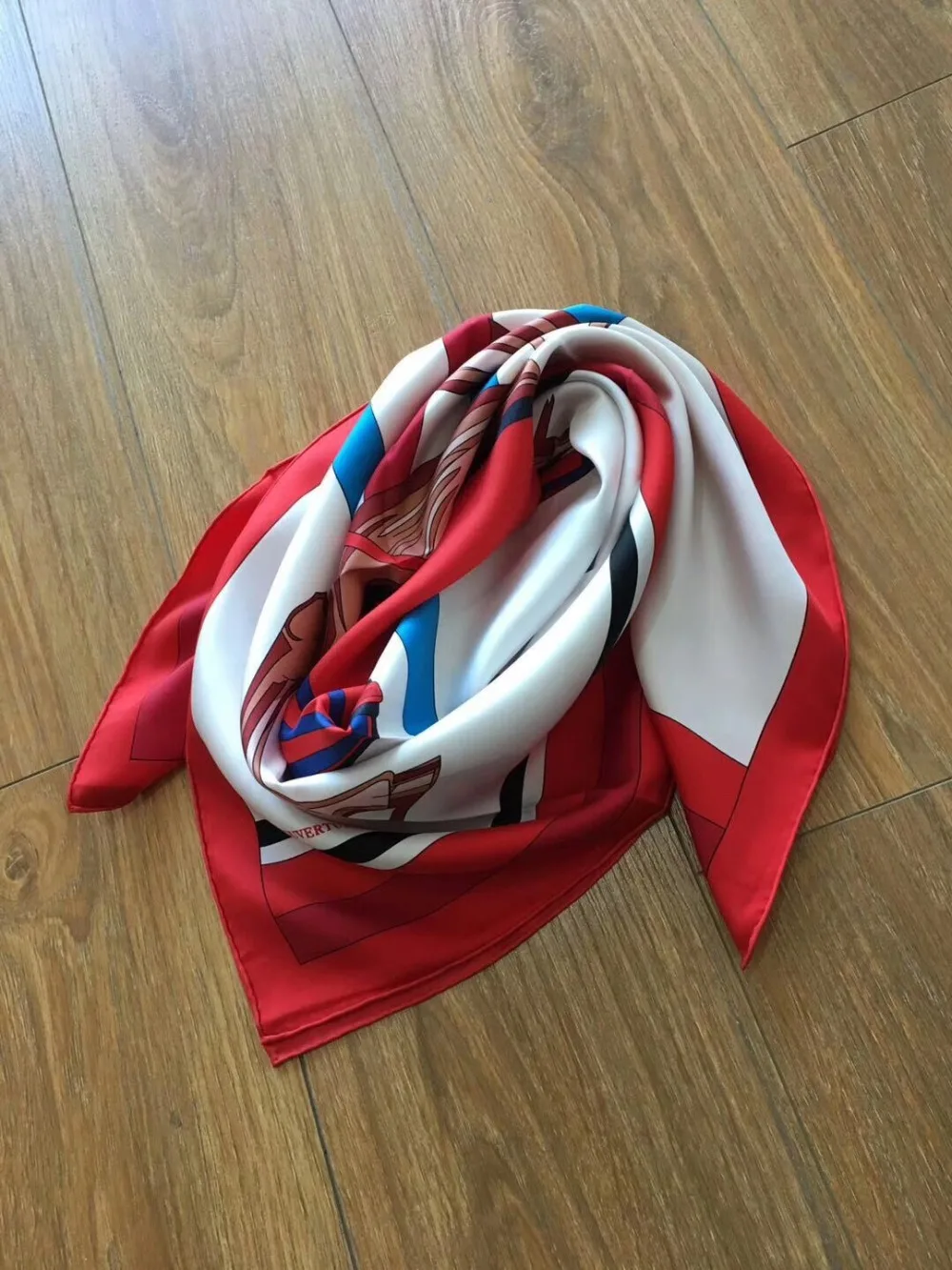 Женский шарф из 100% шелка с рисунком лошади квадратный 90*90 см саржевая накидка