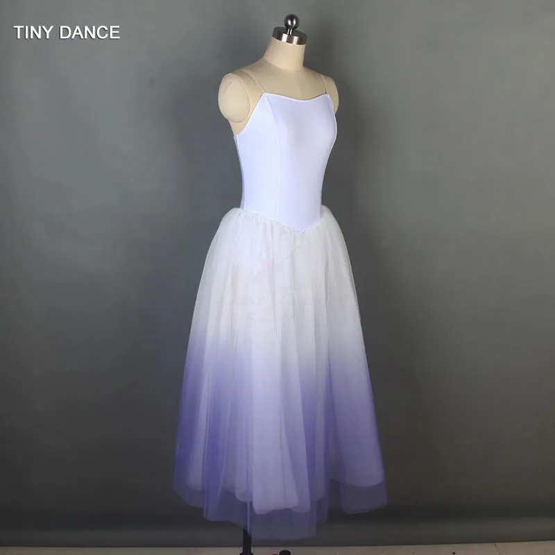 Ombre Purple Long Ballet Dance Tutu for Girls Ballet Dancing Performance Costumes Romantic Tutus Adult Ballerina Dresses 19335