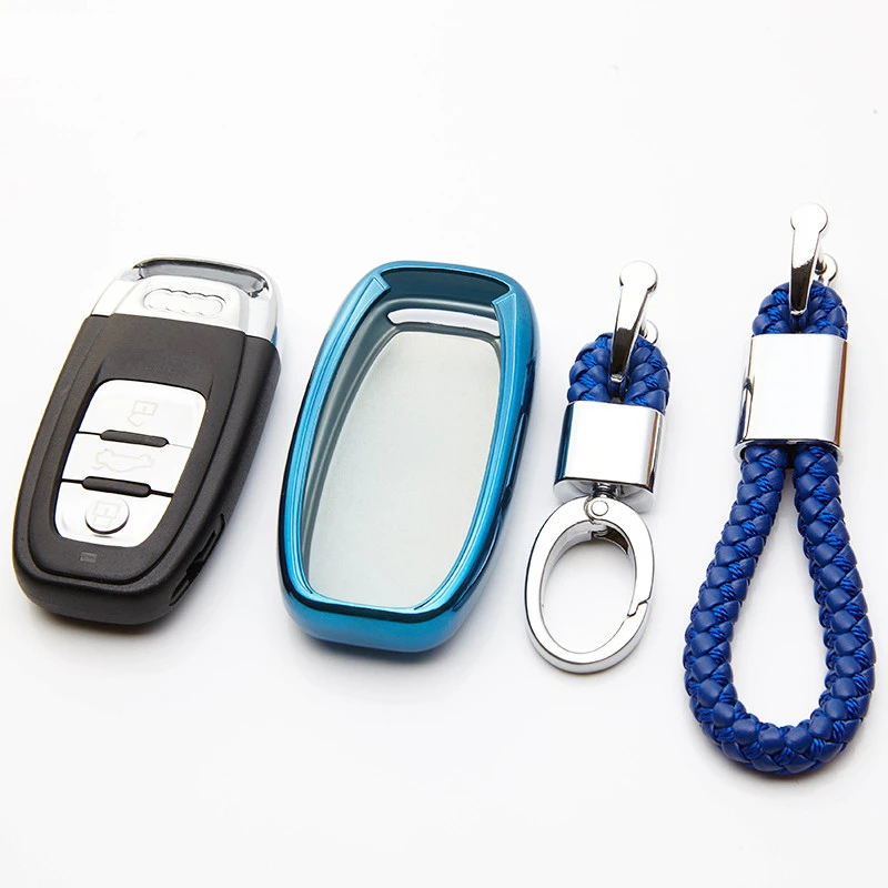 KUKAKEY автомобильный ТПУ дистанционный умный чехол для ключей Audi A1 A3 A4 A5 A6 A7 A8 Quattro Q3