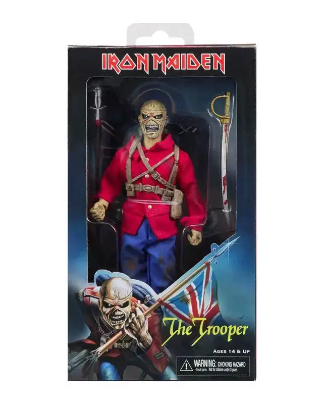 NECA Iron Maiden рок-н-ролл Группа The Trooper 8 дюймов модель фигурки | Игрушки и хобби