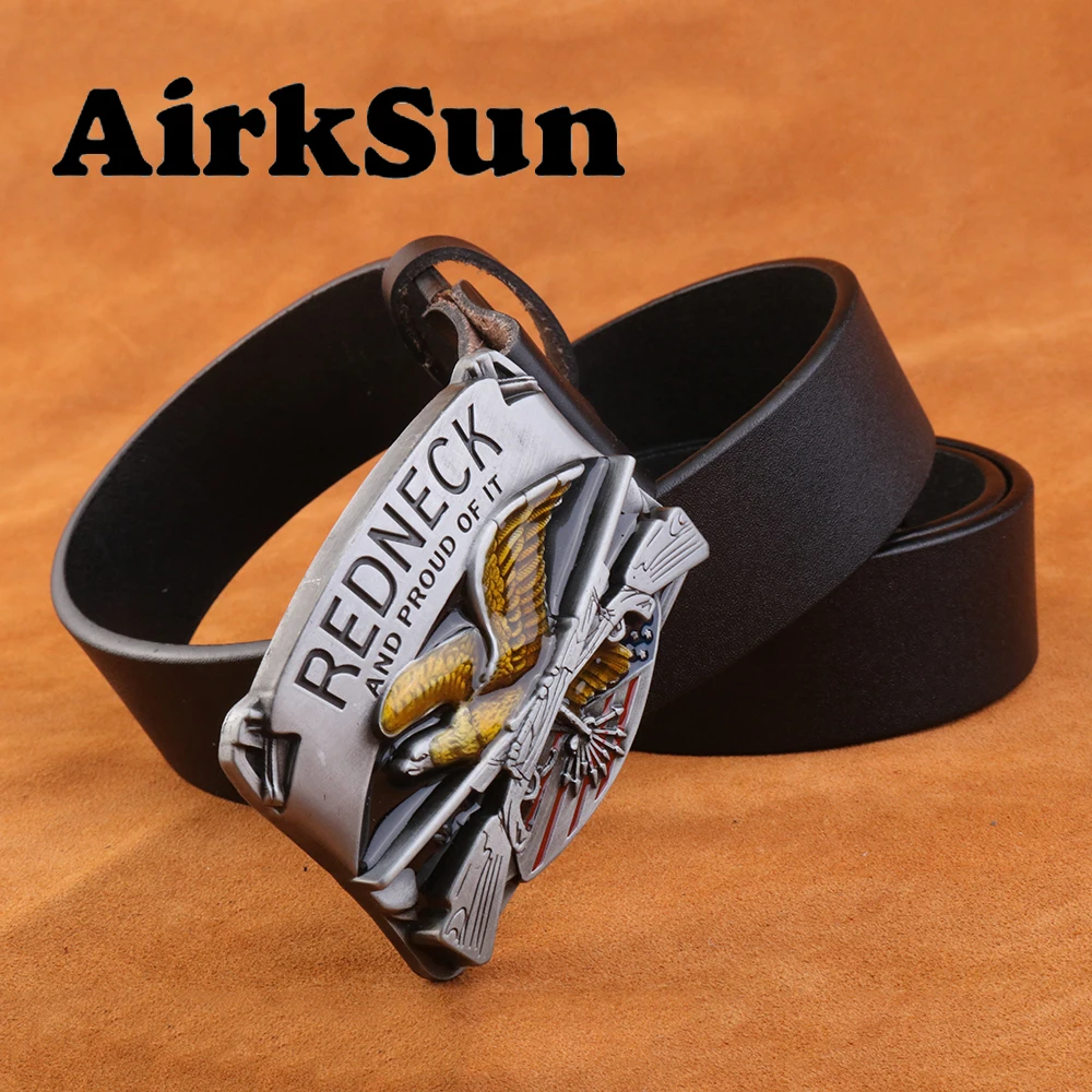 Airksun2017 Панк мода пряжки для Для мужчин Коускин soild S армии ремни Роскошная