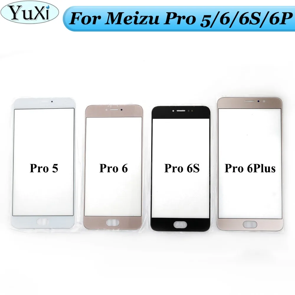 YuXi 1 шт. для Meizu Pro 5/для 6 / 6S /Pro Plus внешний стеклянный объектив передний ЖК сенсорный
