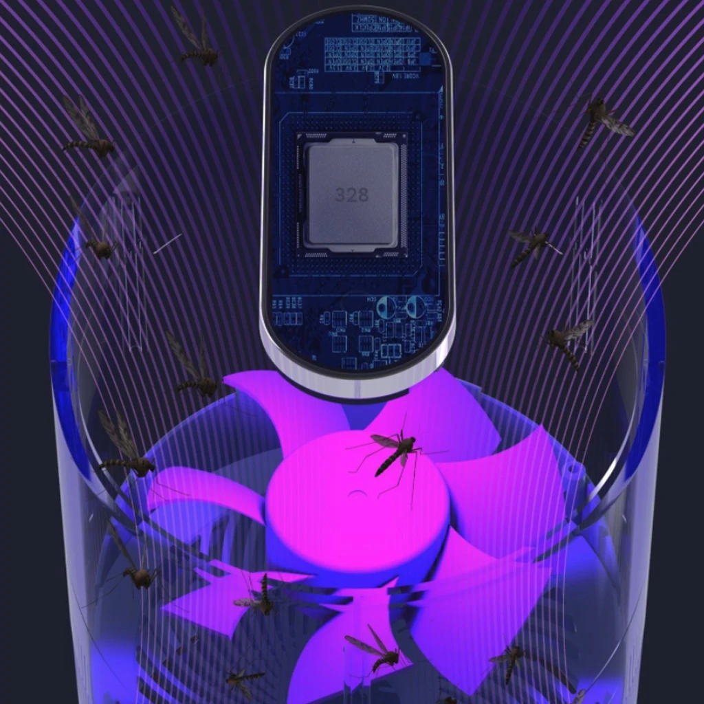 Лампа для комаров бытовой фотокатализатор убийца бесшумная ловушка с питанием