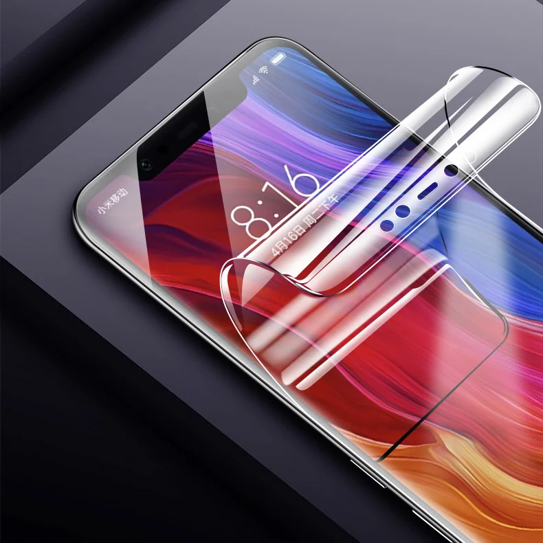 2 шт. для Xiaomi Mi 8 защита экрана ультра-тонкая мягкая TPU полное покрытие пленка