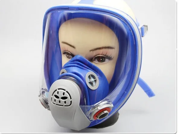 Силиконовая противогаз лицевой респиратор для распыления краски | Безопасность
