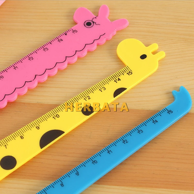 Новое поступление линейка Kawaii набор школьных принадлежностей животные милые