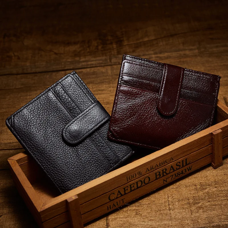 Baellerry 100% коровья натуральная кожа мужской карт Холдер кошелек Супер тонкий