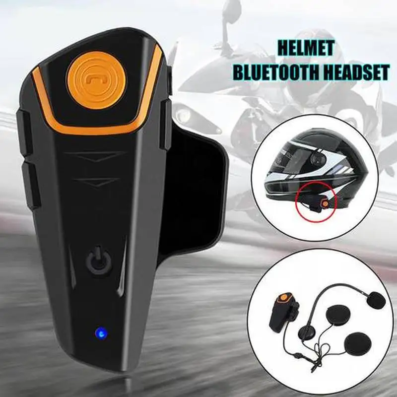 BTS2 1000 м Bluetooth гарнитура мотоциклетный шлем наушники Динамик Hands free музыкальный Smart