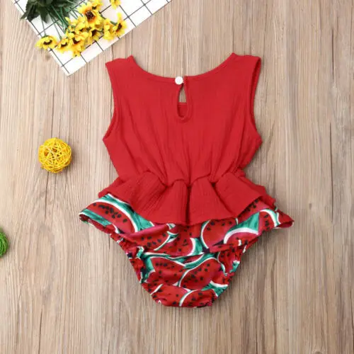 Боди для девочек летняя повседневная одежда новорожденных боди без рукавов с