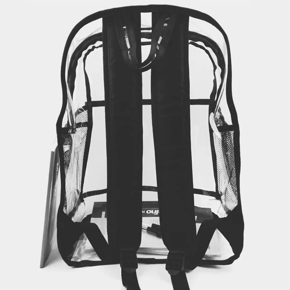 Горячая прозрачная школьная сумка модный прозрачный ПВХ Желе рюкзак женский