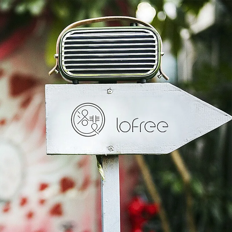 Bluetooth динамик LOFREE воспроизведение травы FM радио портативный беспроводной