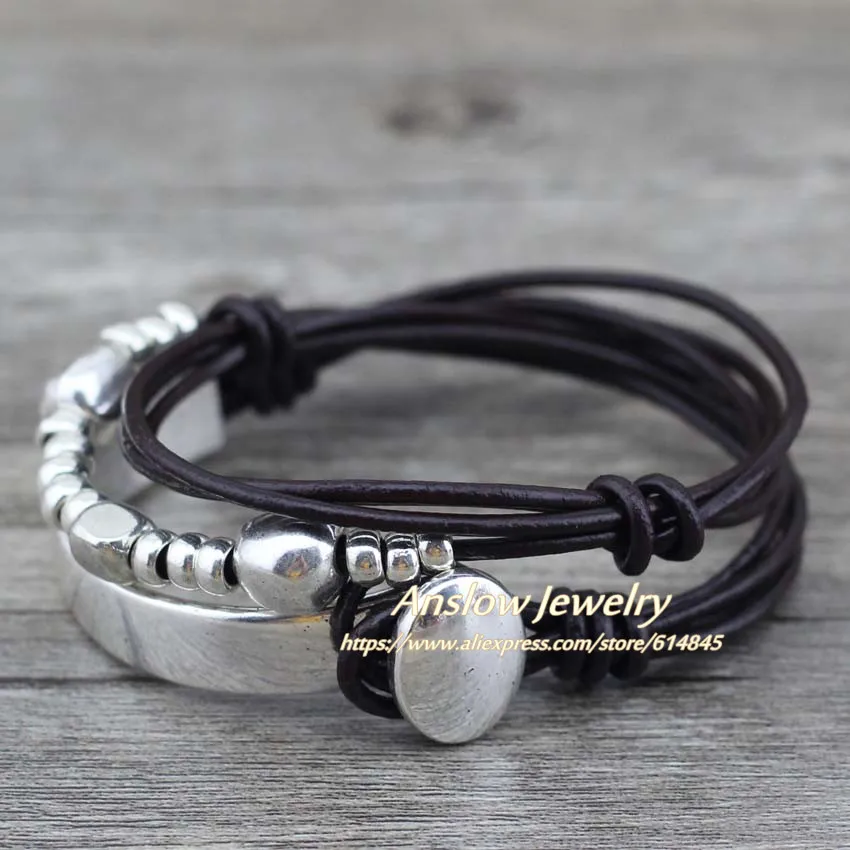 Женский и мужской браслет Anslow ювелирное изделие ручной работы из сплава цинка