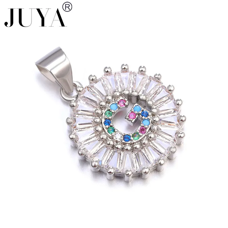 Luxury 26 letter pendant necklace Ladies Men's AAA zirconium stone chain mosaic CZ crystal jewelry gift | Украшения и